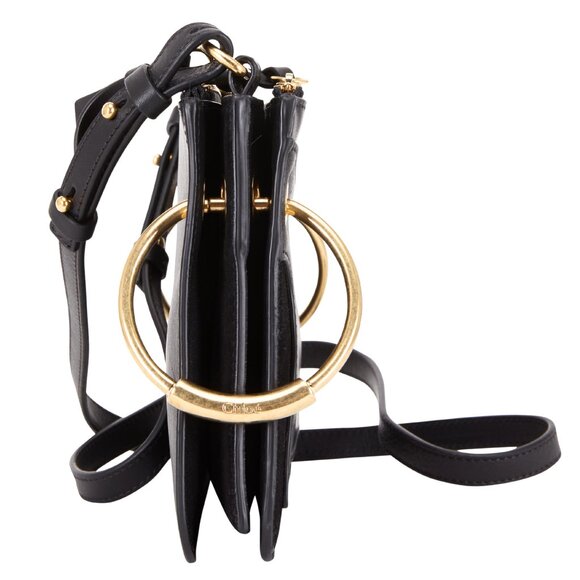 Chloe Roy Black Leather & Suede Small Crossbody - Picture 5 of 10